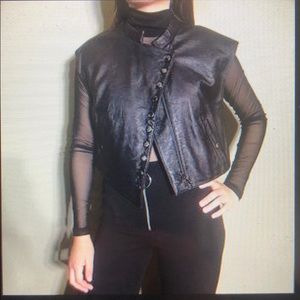 McQueen leather vest